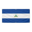 Drapeau nicaragua polyester résistant avec œillets robustes