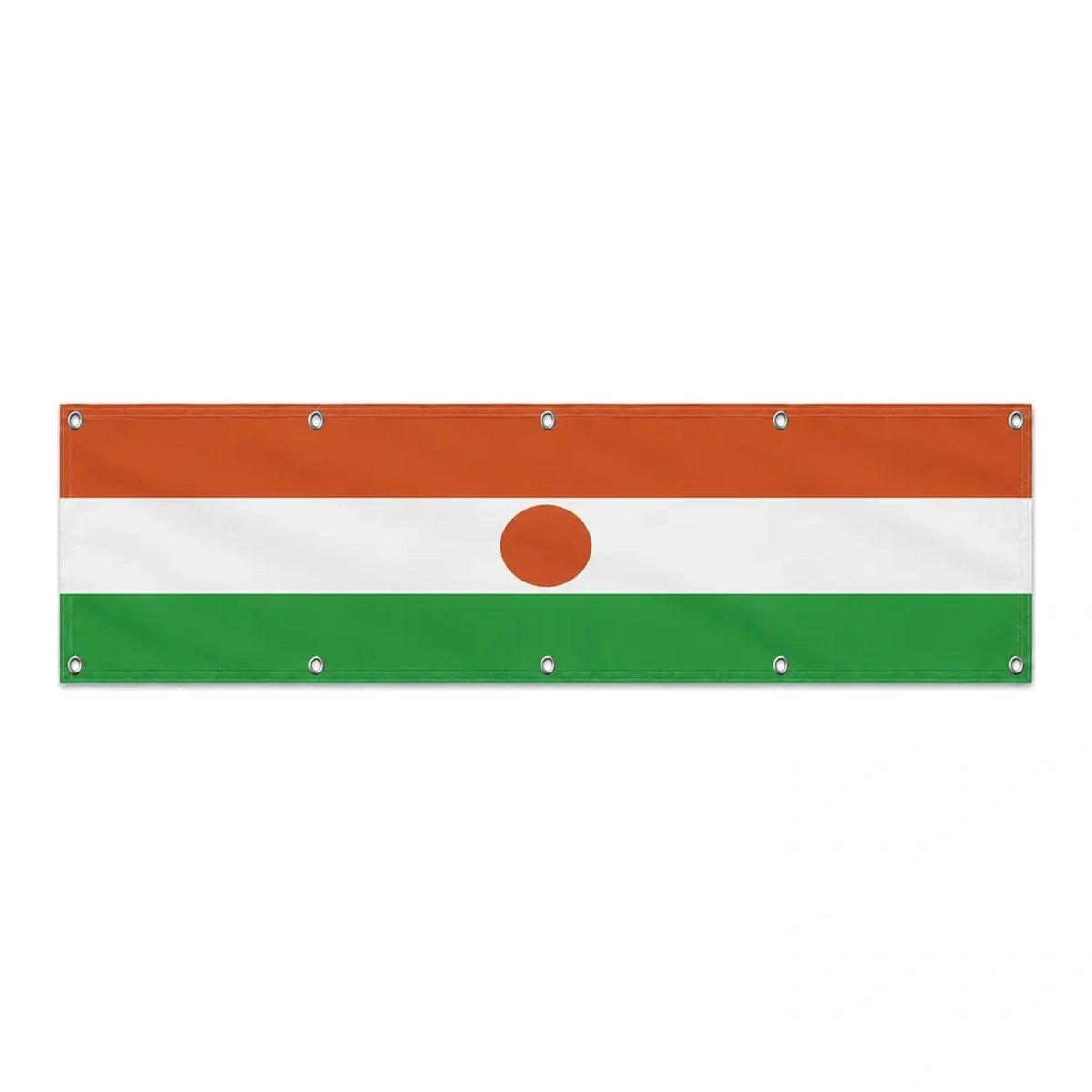 Drapeau du Niger grand format XL en polyester avec dix œillets