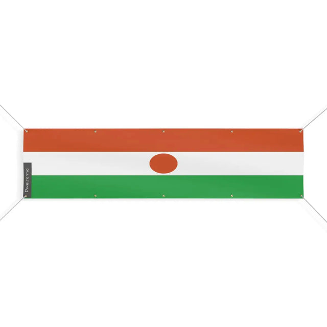 Drapeau du Niger 10 Oeillets en Plusieurs Tailles (XL) - Pixelforma 