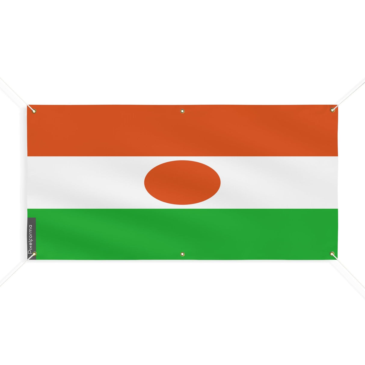 Drapeau du Niger 6 Oeillets en plusieurs tailles - Pixelforma