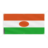 Drapeau du Niger 6 Oeillets en plusieurs tailles - Pixelforma