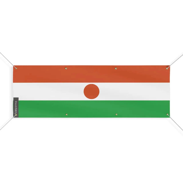 Drapeau du Niger 8 Oeillets en Plusieurs Tailles (L) - Pixelforma 