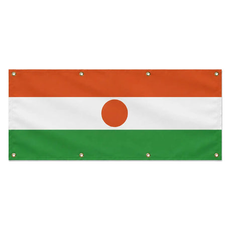 Drapeau niger polyester résistant pour usage extérieur