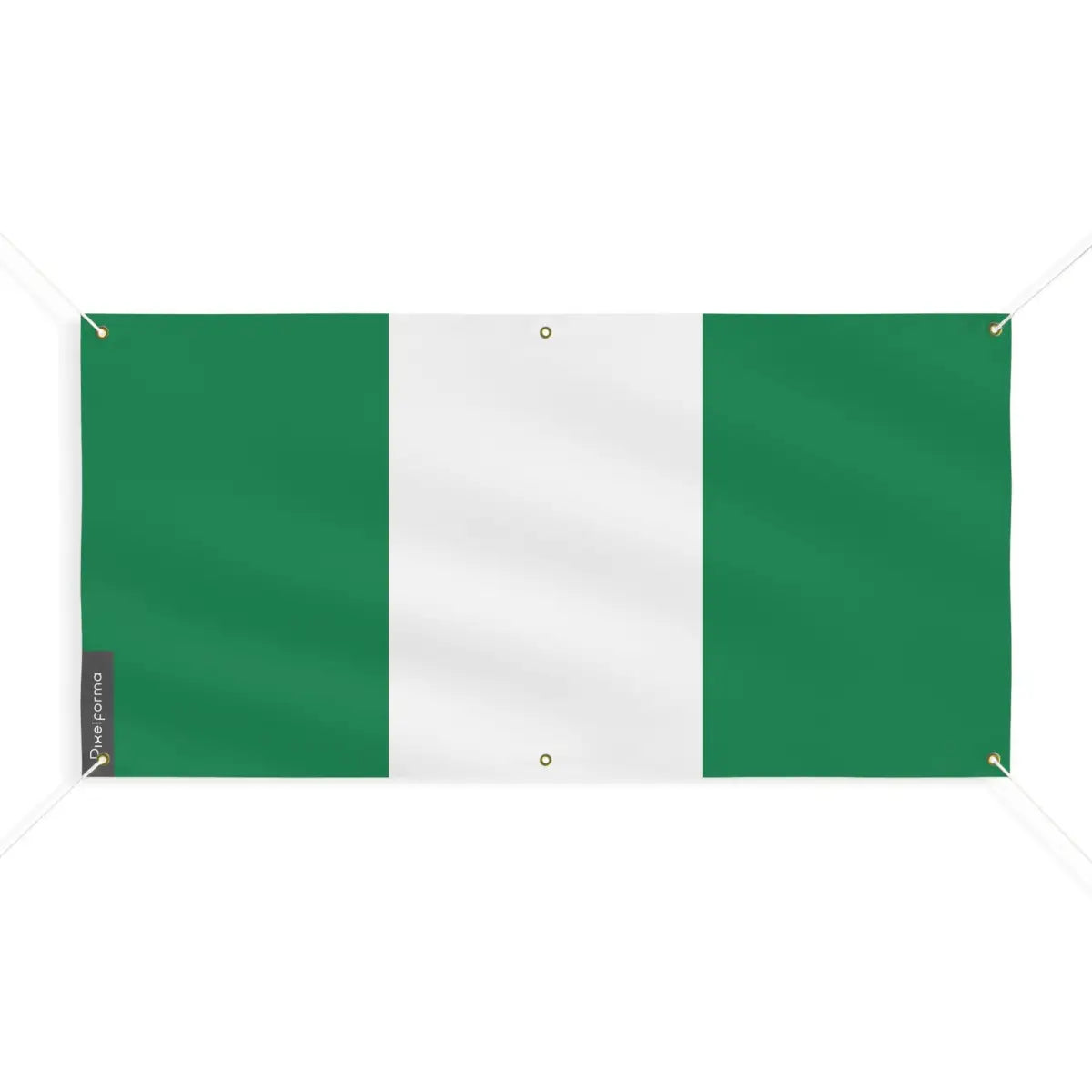 Drapeau du Nigeria 6 Oeillets en Plusieurs Tailles (M) - Pixelforma 