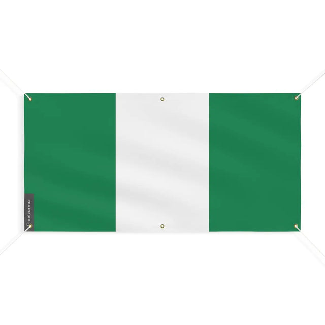 Drapeau du Nigeria 6 Oeillets en Plusieurs Tailles (M) - Pixelforma 