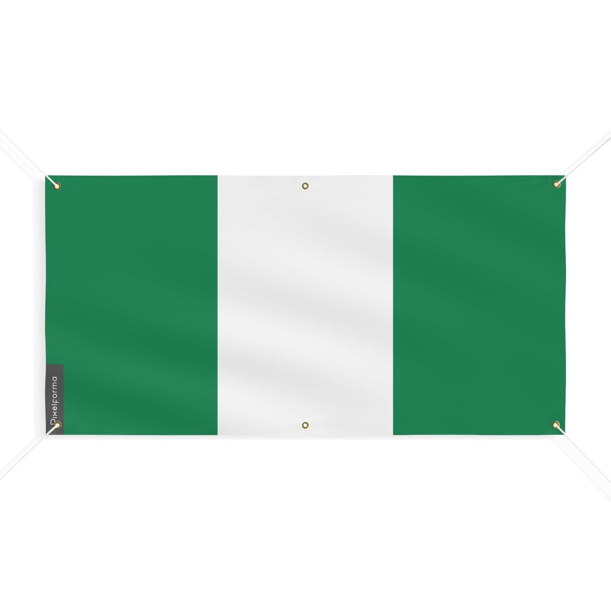 Drapeau du Nigeria 6 Oeillets en plusieurs tailles - Pixelforma