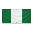 Drapeau nigeria polyester résistant six œillets usage extérieur