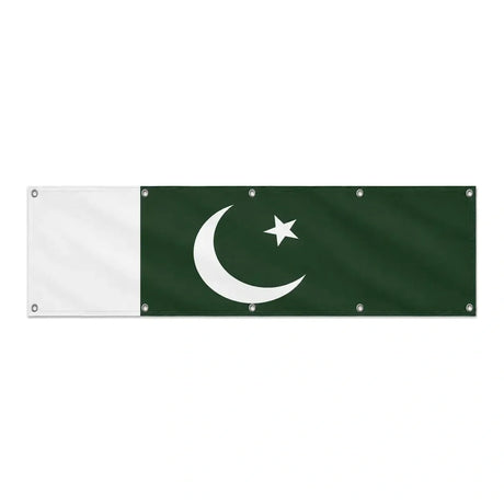 Drapeau du Pakistan grand format XL en polyester avec dix œillets