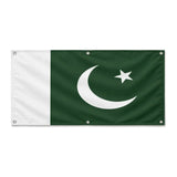 Drapeau pakistan polyester résistant avec œillets durables