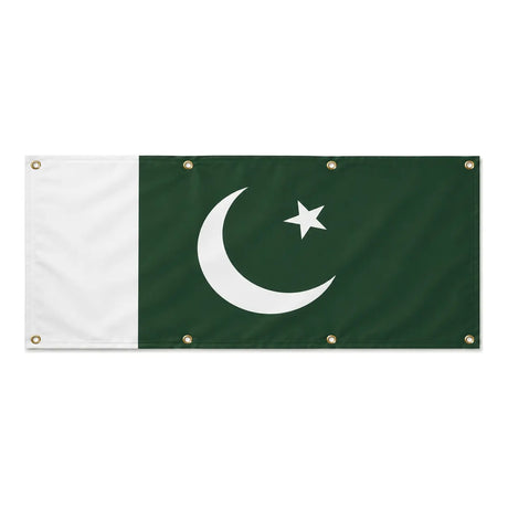Drapeau pakistan polyester résistant usage extérieur intensif