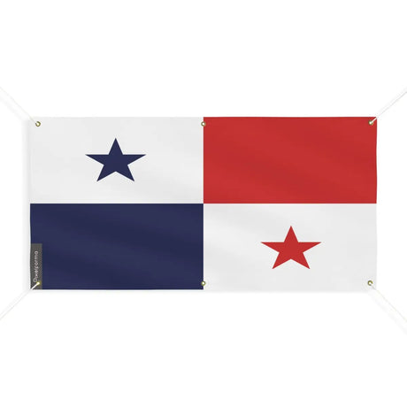 Drapeau du panama 6 oeillets en plusieurs tailles (m) - pixelforma