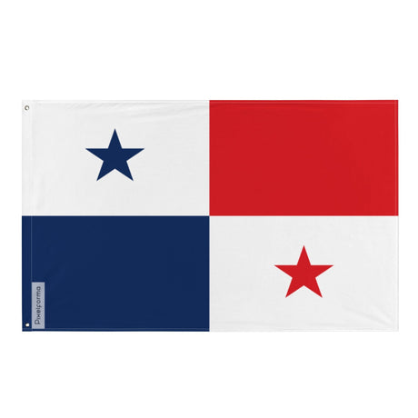 Panama Flag in Multiple Sizes 100% Polyester Print with Double Hem - Pixelforma