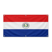Drapeau paraguay polyester résistant 6 œillets intempéries