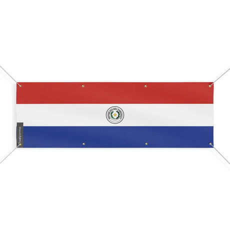 Drapeau du paraguay 8 oeillets en plusieurs tailles (l) - pixelforma