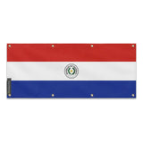 Drapeau paraguay polyester résistant aux intempéries 8 œillets