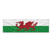 Drapeau du pays de Galles grand format XL en polyester avec dix œillets