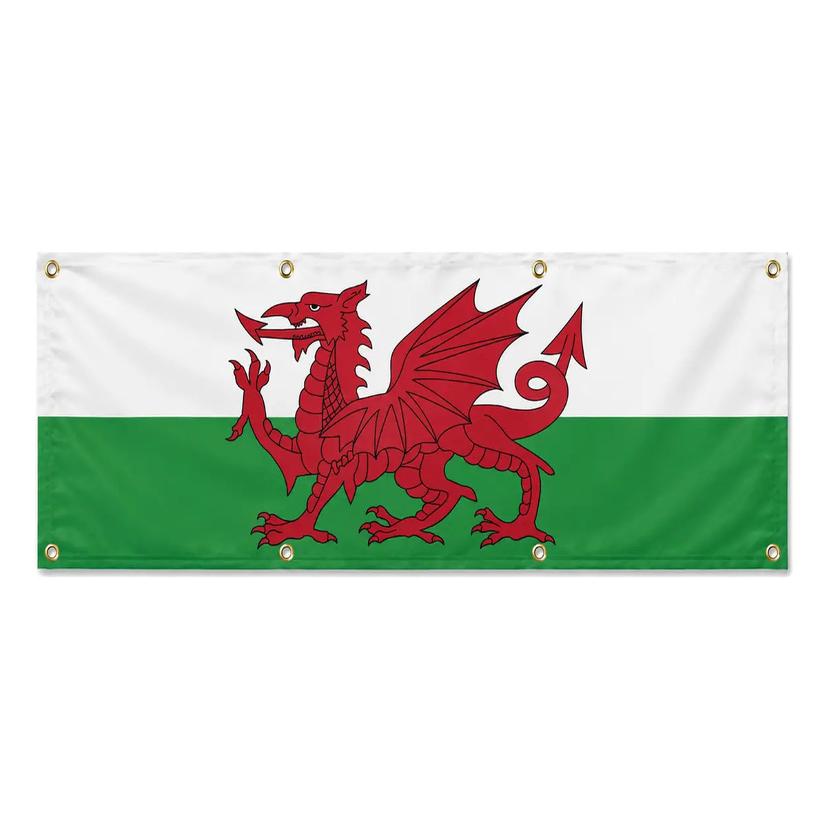 Drapeau pays de galles polyester résistant 8 œillets