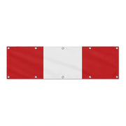 Drapeau du Pérou grand format XL en polyester avec dix œillets