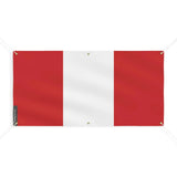 Drapeau du pérou 6 oeillets en plusieurs tailles (m) - pixelforma