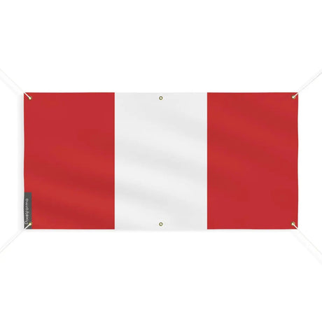 Drapeau du pérou 6 oeillets en plusieurs tailles (m) - pixelforma