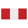 Drapeau pérou en polyester résistant avec 8 œillets