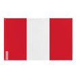 Peruvian Flag in Multiple Sizes 100% Polyester Print with Double Hem - Pixelforma
