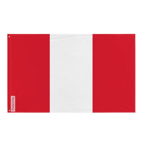 Peruvian Flag in Multiple Sizes 100% Polyester Print with Double Hem - Pixelforma