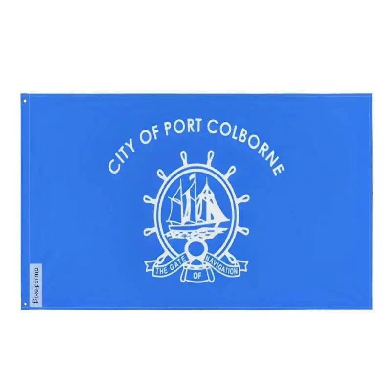 Drapeau du Port Colborne Plusieurs Tailles en Polyester - Pixelforma 