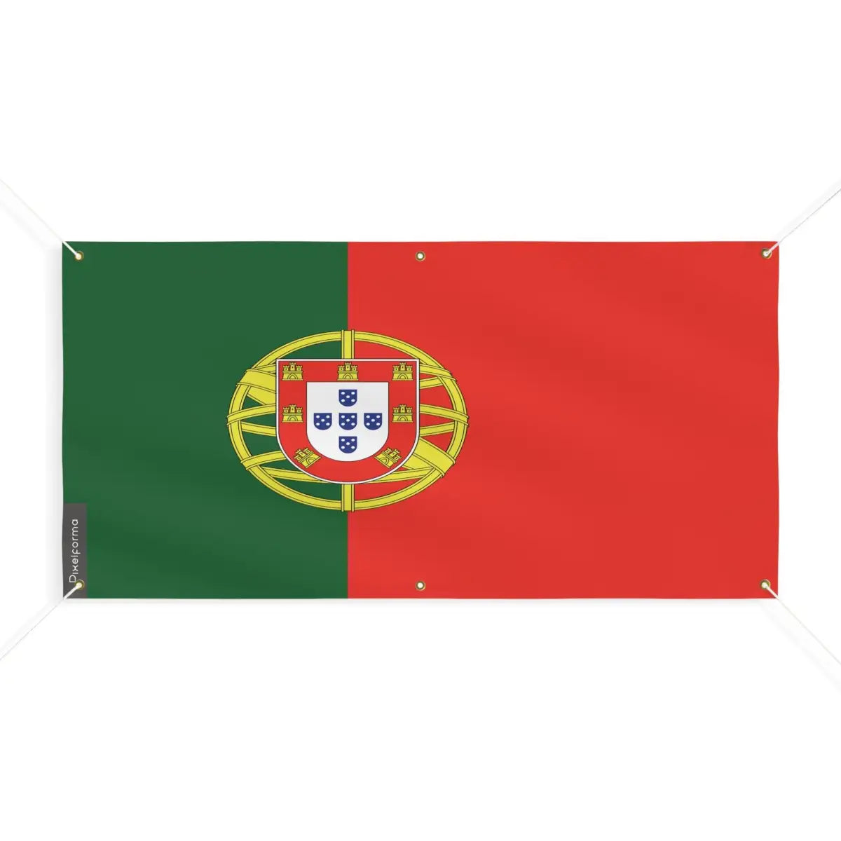 Drapeau du Portugal 6 Oeillets en Plusieurs Tailles (M) - Pixelforma 