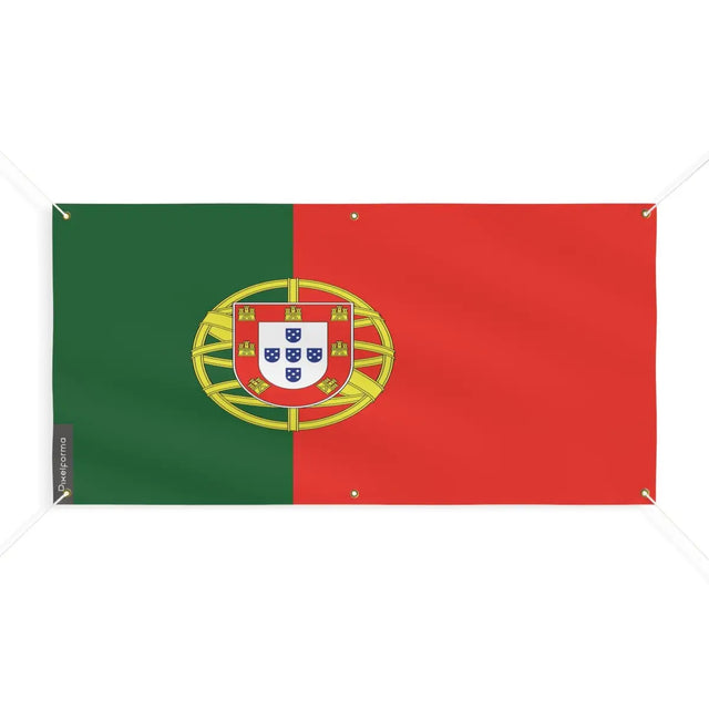 Drapeau du Portugal 6 Oeillets en Plusieurs Tailles (M) - Pixelforma 