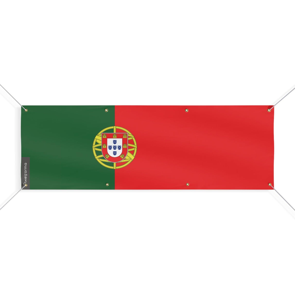 Drapeau du Portugal 8 Oeillets en plusieurs tailles - Pixelforma