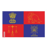 Drapeau du président de l'Inde en plusieurs tailles 100 % polyester Imprimer avec Double ourlet - Pixelforma