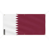 Drapeau du qatar 6 oeillets en plusieurs tailles (m) - pixelforma