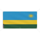 Drapeau du rwanda 6 oeillets en plusieurs tailles (m) - pixelforma