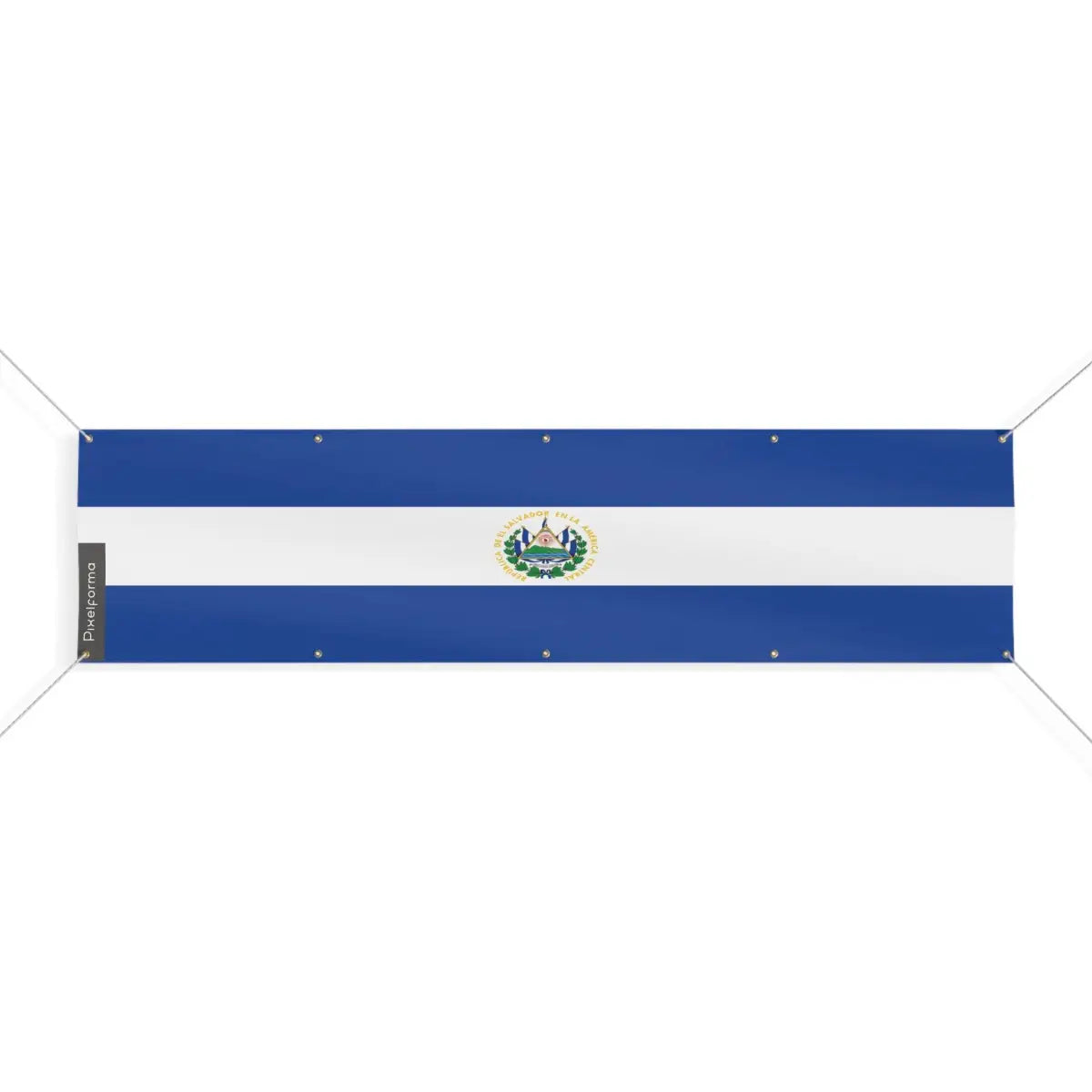 Drapeau du Salvador 10 Oeillets en Plusieurs Tailles (XL) - Pixelforma 