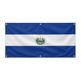 Drapeau salvador polyester résistant aux intempéries