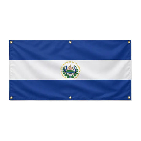 Drapeau salvador polyester résistant aux intempéries