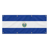 Drapeau salvador en polyester résistant pour extérieur durable