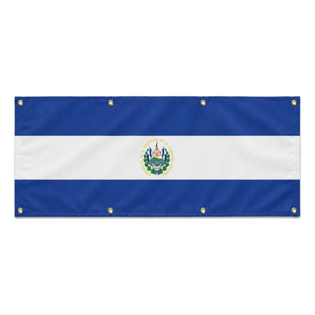 Drapeau salvador en polyester résistant pour extérieur durable