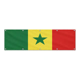 Drapeau du Sénégal grand format XL en polyester avec dix œillets