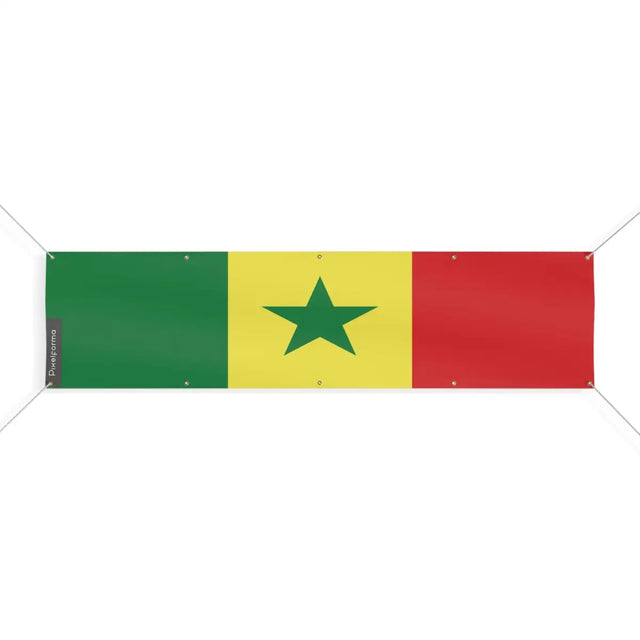 Drapeau du Sénégal 10 Oeillets en Plusieurs Tailles (XL) - Pixelforma 