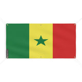 Drapeau du Sénégal 6 Oeillets en Plusieurs Tailles (M) - Pixelforma 