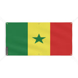 Drapeau du sénégal 6 oeillets en plusieurs tailles (m) - pixelforma