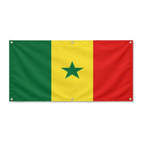 Drapeau sénégal polyester résistant avec œillets robustes