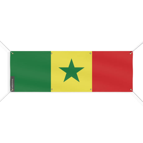 Drapeau du Sénégal 8 Oeillets en plusieurs tailles - Pixelforma