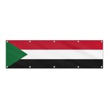 Drapeau du Soudan grand format XL en polyester avec dix œillets