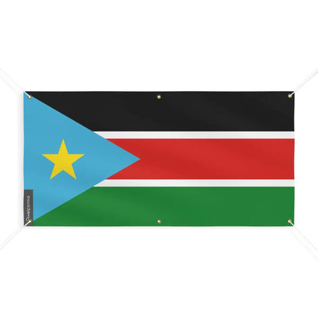 Drapeau du soudan du sud 6 oeillets en plusieurs tailles (m) - pixelforma