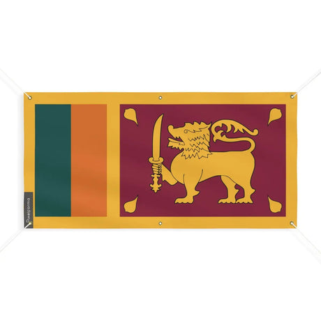 Drapeau du Sri Lanka 6 Oeillets en Plusieurs Tailles (M) - Pixelforma 