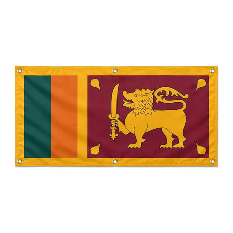 Drapeau sri lanka polyester résistant aux intempéries