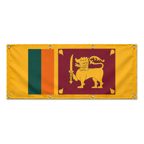 Drapeau sri lanka polyester résistant aux intempéries